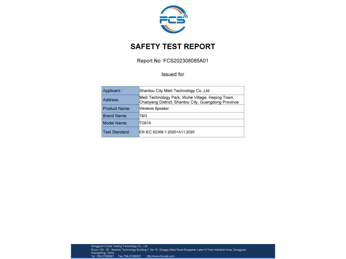 LVD-Safety EN62368-1-2020 report